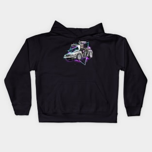 Time machine to space Kids Hoodie